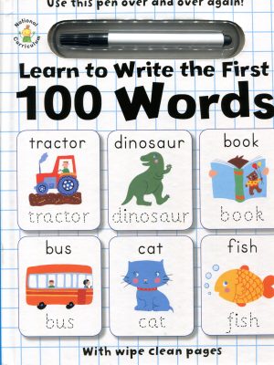 Learn to Write the First 100 Words,  Wipe-clean with pen