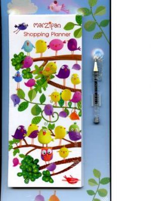 Marzipan Dawn Chorus Magnetic Shopping Planner RFS9901