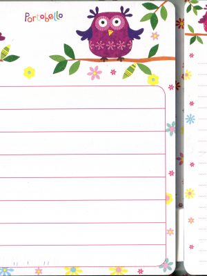 Portobello Magnetic Meal & Shopping Planner with pencil
