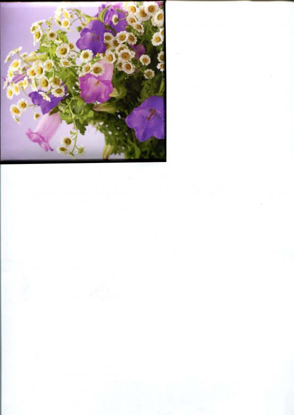 Floral Arrangement Memo Cube