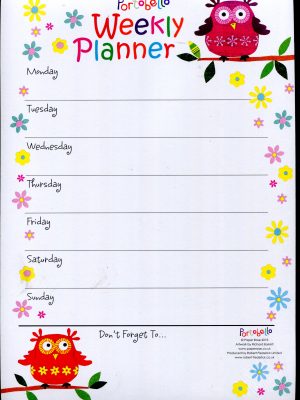 Portobello Owls A4 Weekly Planner