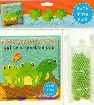 Three Speckled Frogs sat on a speckled log (bath Book)