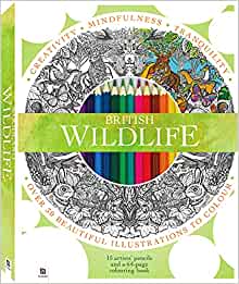 British Wildlife Colouring Kit (Zen Colouring)