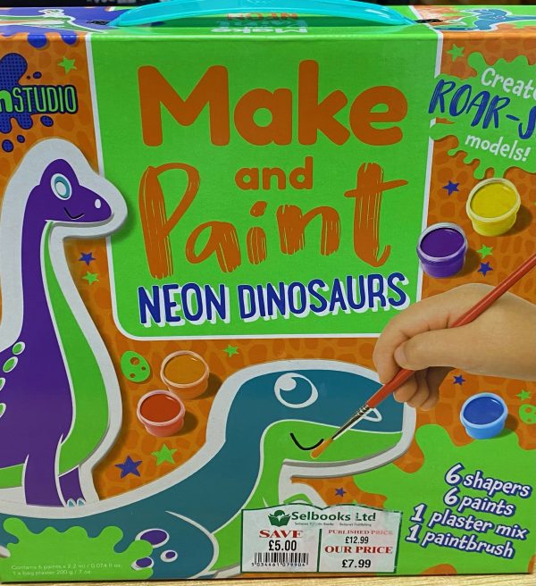 Make & Paint Neon Dinosaur