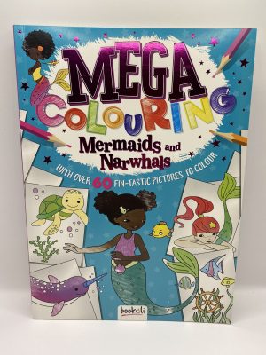 Mega Colouring Mermaids and Narwhals