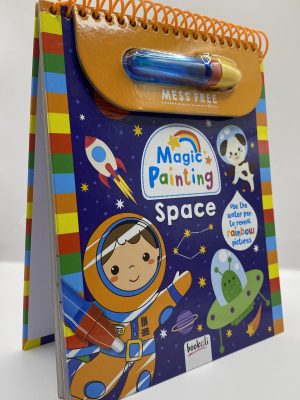 Bookoli - Magic Painting : Space - Mess Free Colouring - Travel Toys for Toddlers - Space Toys - Gifts for Boys