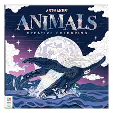 Art Maker Square Colouring Book Amazing Animals