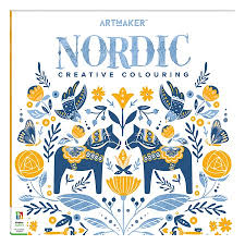 Art Maker Square colouring Book Nordic